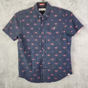 Womens Sovereign Code Polo Shirt Blue w/ Pink Bee's Short Sleeve button Size L - Picture 1 of 10