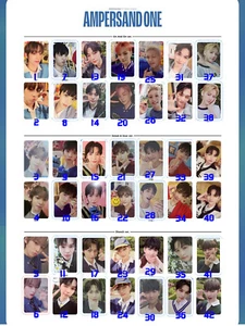 AMPERS&ONE 1. Einzelalbum AMPERSAND ONE Fotokarte Fotokarte Spruch KPOP 앰썼샌드원 - Bild 1 von 56