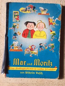 Altes Kinderbuch Max und Moritz von Wilhelm Busch 4870 50/60er Jahre Vintage S&S - Bild 1 von 9