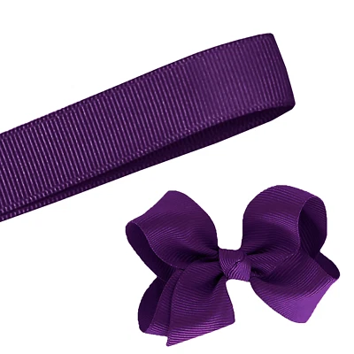 5 Yards Solid Plum Purple Grosgrain Ribbon Yardage DIY Crafts Bows USA - Image 1 of 2
