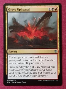 Magic The Gathering Commander 2016 C16 Grave Upheaval tarjeta negra/roja Magic The Gathering - Imagen 1 de 2