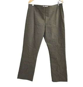 Pantalones MM LAFLEUR New York para mujer talla 16 The Foster rectos verdes elásticos cortos - Imagen 1 de 15