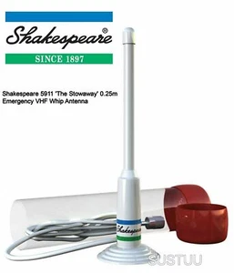 Shakespeare 5911 'The Stowaway' 0,25m awaryjna antena bicza VHF z kablem 3,6 m - Zdjęcie 1 z 2