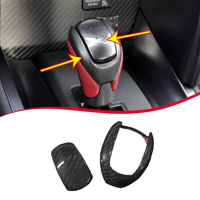 Cubierta de perilla de cambio de marchas de fibra de carbono real para Nissan GTR GT-R R35 2008-2016 Foto 1 de 4