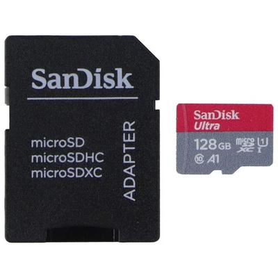 SanDisk Ultra A1 microSDXC UHS-1 Card with Adapter (140MB/s) - 128GB - Image 1 of 4