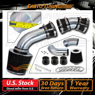 Kit de admisión de aire Ram corta + NEGRO para 96-00 GMC C/K 1500/2500/3500 5.0/5.7 V8 3" Foto 1 de 4