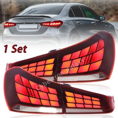 4Pcs Red LED Taillights Assembly For Mercedes-Benz A-Class W177 2019-2022 - Image 1 of 4