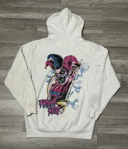 Six Flags Fright Fest Halloween Clown Hoodie Sweatshirt Adult Size Medium - Picture 1 of 9