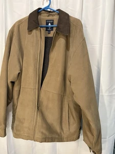 Vtg Roundtree & Yorke Corduroy Coat Jacket Lined  Sz Large Light Brown - Picture 1 of 7