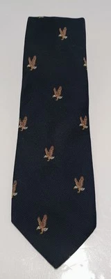 Corbata Eagle De Colección Federación Nacional de Vida Silvestre para Hombres Azul Marino Mezcla de Seda Papá Padres Foto 1 de 4