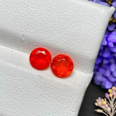 0.862 克拉华丽 100% 天然墨西哥火蛋白石散装宝石 — 第 1/3 张图片