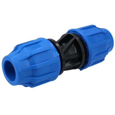 Connecteur de raccord de compression de tuyau droit en MDPE 20 x 20 mm - Photo 1/4