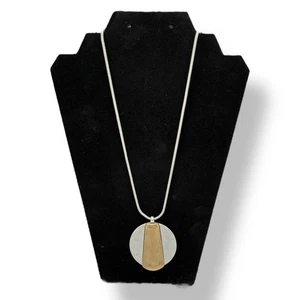 Collar Colgante Reversible Color Plata y Oro Nuevo de The Sac - Imagen 1 de 3