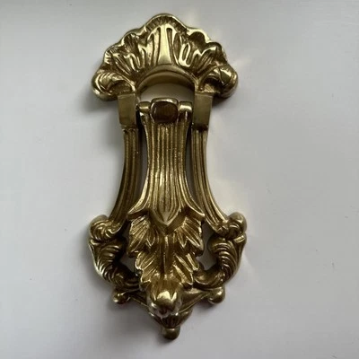 Solid Brass  Door Knocker  Classic Gothic Style Heavy - image 1 of 4