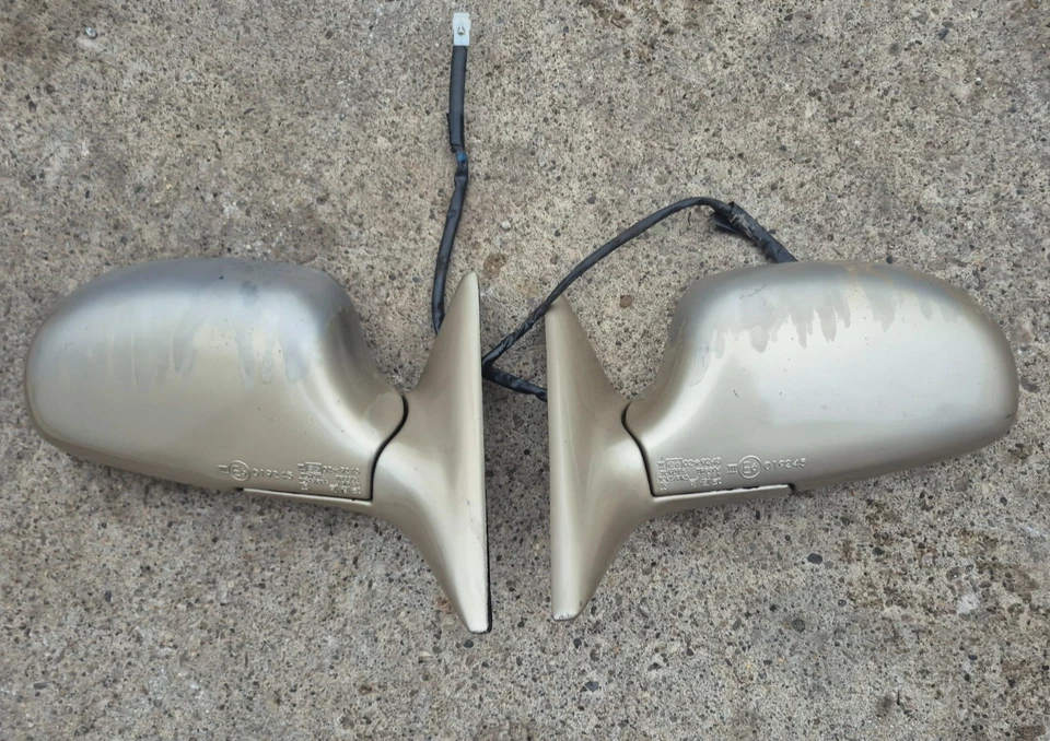 Par de espejos retrovisores eléctricos de visión lateral MK2 Toyota MR2 Turbo conductor y pasajero SW20 OEM 91 Foto 1 de 4