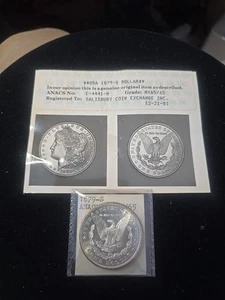 1879S Morgan Silver Dollar MS65/65 ANACS Graded w/ Photo 12/21/81 Graded - Picture 1 of 3