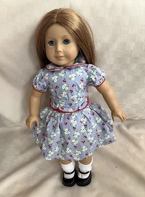 American Girl Emily 18” Doll Red Hair Blue Eyes Retired Original Dress VGUC - Image 1 of 4