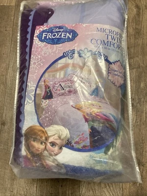 New Disney Frozen microfiber twin comforter 64"x 86" girl bedroom - Image 1 of 3