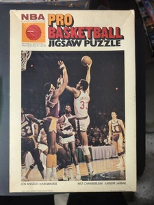 1971 Wilt Chamberlain Kareem Abdul Jabbar Jerry West Puzzle Lakers Bucks 500 piezas - Imagen 1 de 19