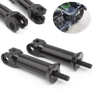 Rear Passenger Foot Pegs Bracket Fit For Harley Breakout Softail Fat Boy Black - Picture 1 of 16