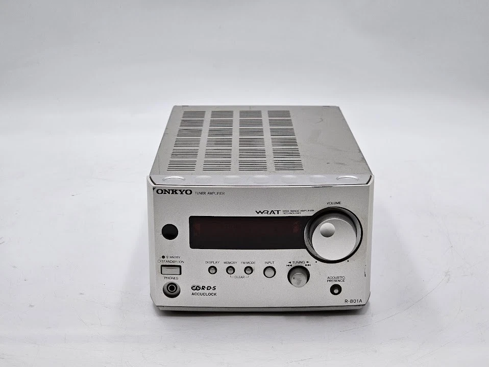 Onkyo R-801A Tuner Amplifier - Working, Cosmetic Wear, No Package - Image 1 of 4