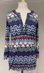 TORY BURCH Beautiful Ladies Summer Blouse Tunic SZ M - Picture 1 of 8