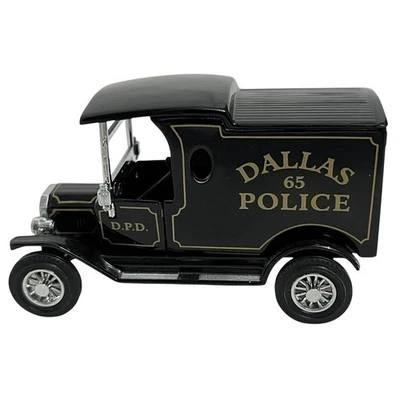 1912 Ford Model T Dallas Police Paddy Wagon Dinky Matchbox 1/43 Diecast Black - Image 1 of 4