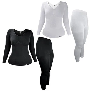 Cozy Women's Thermal Underwear Set: Long Sleeve Top & Long Leggings - Picture 1 of 11