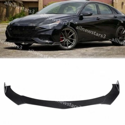 For Hyundai Elantra 2013-18 Front Bumper Lip Kit Splitter Spoiler Glossy CAO Foto 1 de 4