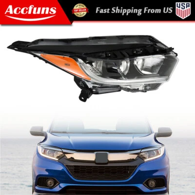 Headlamp Headlight For Honda Hrv Hr-V 2019-2021 Halogen w/ LED DRL Right Side - Image 1 of 4