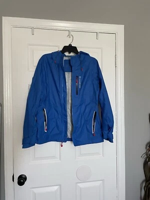 Chaqueta de Lluvia Vineyard Vines Performance. Azul Medio Cremallera Completa Foto 1 de 4