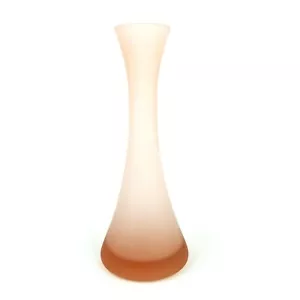 Dept 56 mattierte rosa Glas Knospenvase 7" Blume - Bild 1 von 5