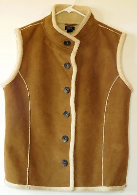 Chaleco Alps Tostado Marrón Poli Microgamuza Sherpa Forrado de Vellón L Foto 1 de 4