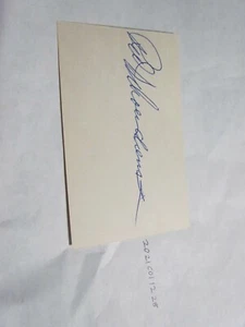 Red Schoendienst Signed Index Card Beckett Pre Certified - Picture 1 of 3