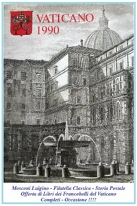 Vaticano - 1990 - Libro dei Francobolli 1990 - Completo - Imagen 1 de 2
