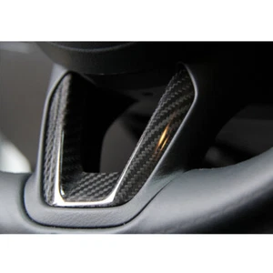Ajuste de la cubierta inferior del volante del volante de fibra de carbono para Mazda CX-5 2017-2021 - Imagen 1 de 5