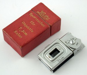 SAIOO 7,3cm 7,3 Sportsucher Albada sports view finder Leitz LEICA 1935 MINT box!