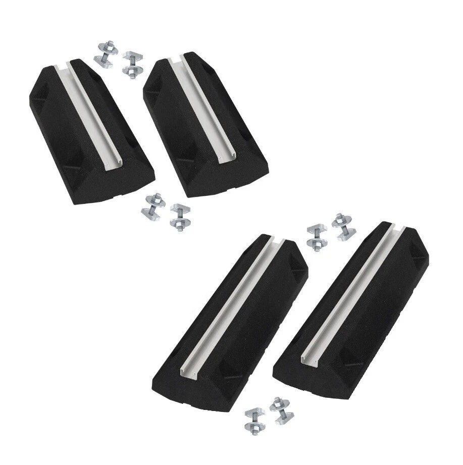 MPK Gummi Dämpfungssockel Set inkl. Schrauben 400mm 600mm für Klimaanlage Wärmepumpe