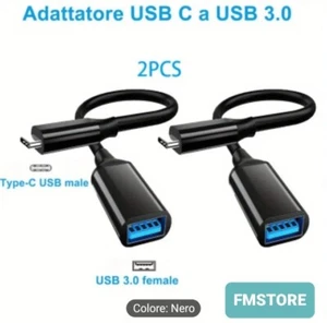 2 Pezzi Adattatore USB C a USB 3.0 Adattatore OTG USB Tipo C - Foto 1 di 6