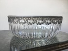 Antique Baccarat Cut Crystal Sterling Silver Minerva Salad Bowl French 19th C 