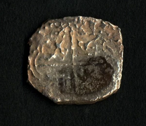 Pirate Cob & Spanish colonial cobb * Silver macuquina 2 Reales * ND scarce! - Picture 1 of 2
