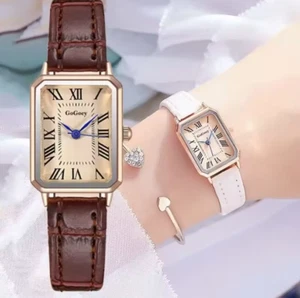 New Women’s Fashion Quartz Watch – Leather Strap, Elegant Design, Luxury Gift Wr - Picture 1 of 14