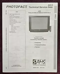 Sams Photofact 4412 Service Manual for JVC AV-27D200, AV-32D200 - Picture 1 of 1