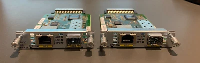 2x Cisco EHWIC-1GE-SFP-CU Cisco Copper & SFP High-Speed Interface Card Job Lot - Image 1 of 4