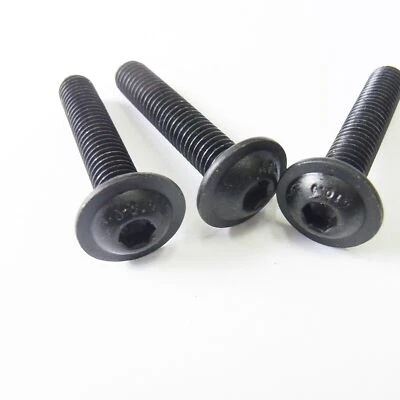 Viti A Testa Piatta Con Flangia DIN 7380-2 Esagonale Interno Acciaio Nero 10.9 - Immagine 1 di 2