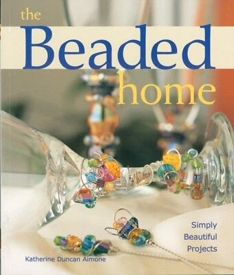 Beaded Home Project Book 2001 Aimone Drawer Pull Valance Windchime Lampshade  - Image 1 of 4