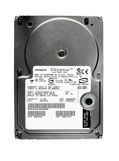 Hitachi IC35L073UWDY10-0 UltraSta 73Gb 10KRpm 8Mb Ultra-320 3.5" Hard Drive - Image 1 of 1