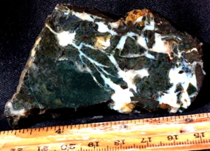 E32/33 ~ 1,9 oz losa de ágata de musgo Linda Marie ~ noroeste del Pacífico - Imagen 1 de 15