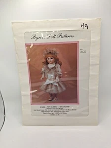 Patrones de muñecas Byron #BY-262 Tete Jumeau "Charlotte" 1986, se adapta a una muñeca de 13-1/2" - Imagen 1 de 4