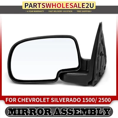 Espejo retrovisor liso negro conductor para Chevrolet Silverado 1500 Silverado 1500 Classic Foto 1 de 4